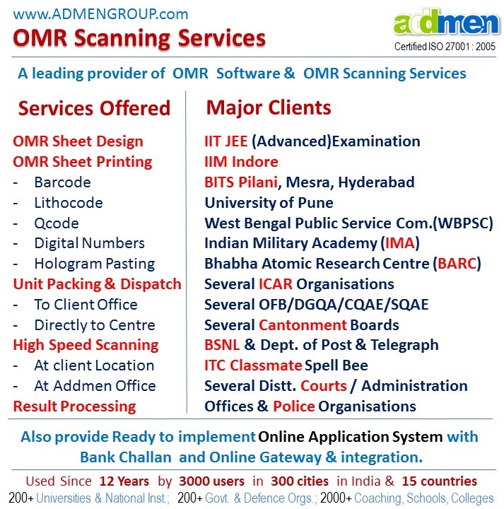 OMR Scanning Services